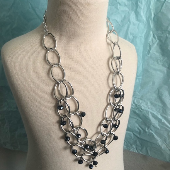Blue pearl necklace and earring set by paparazzi. - Picture 1 of 6